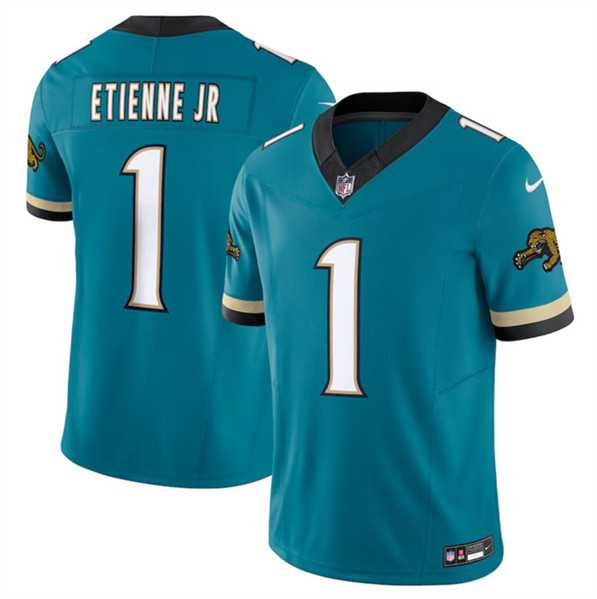 Men & Women & Youth Jacksonville Jaguars #1 Travis Etienne JR Teal 2024 F.U.S.E. Prowler Throwback Vapor Limited Football Stitched Jersey->chicago bears->NFL Jersey